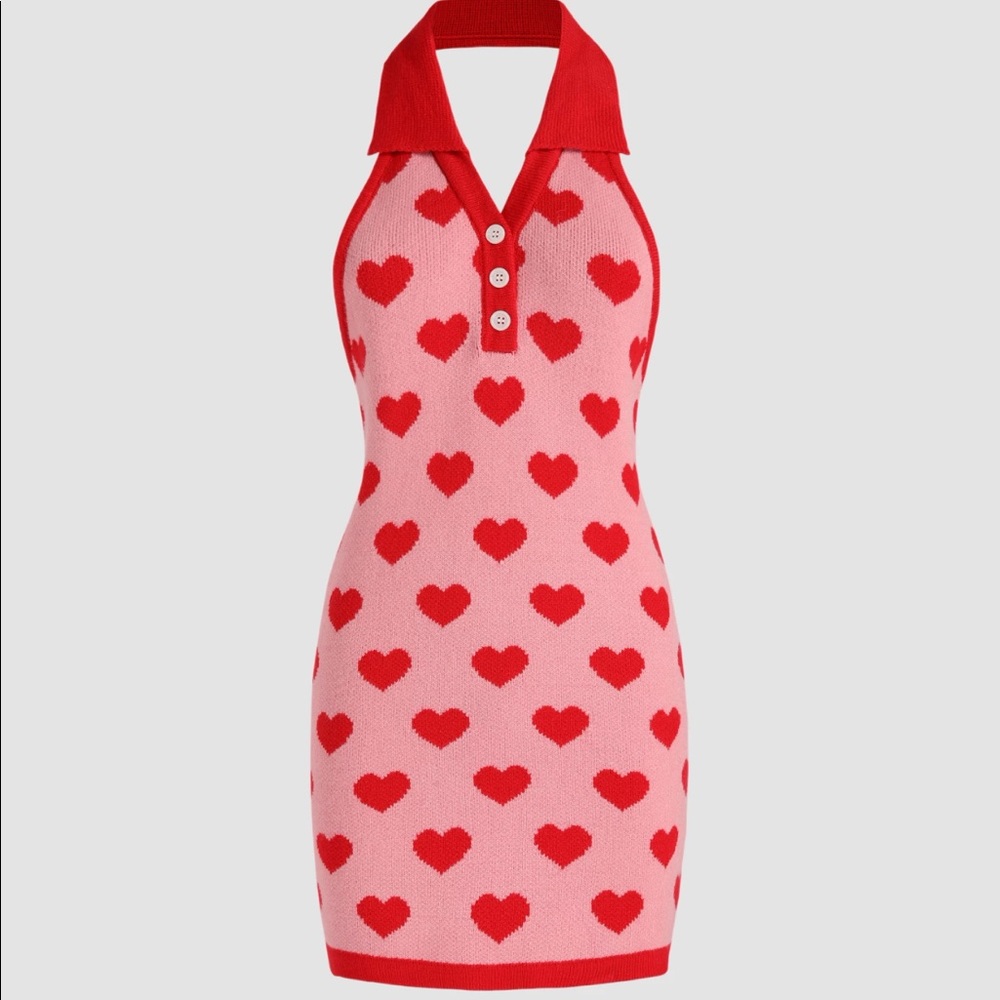 Love Hurts Knitted Halter Dress - NWT/NBW, Medium, Cider